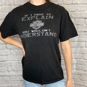 Harley Davidson Black Graphic T-Shirt